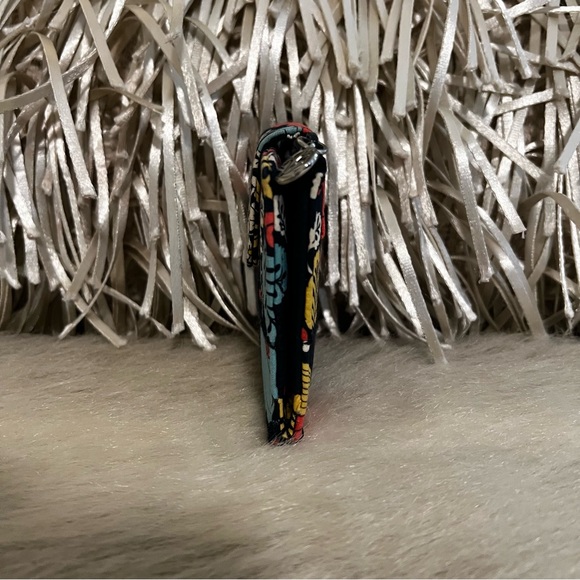 VERA BRADLEY Happy Snails 2011 Patchwork Snap Wallet Blue Yellow Orange Y2K - Picture 4 of 14